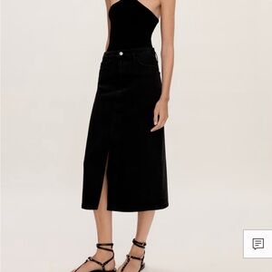 Mango Denim Midi Slip